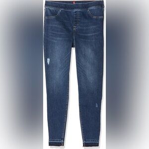 SPANX Distressed Ankle Skinny Jeans Medium Wash Size Large